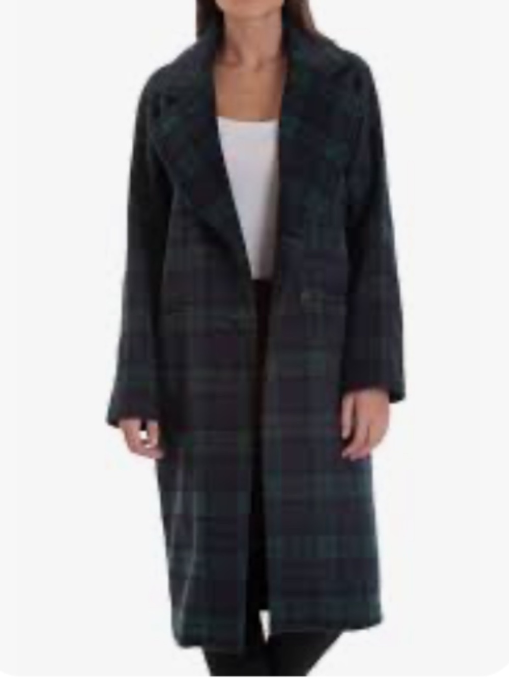 Avec Les Filles Plaid Wool Coat - Picture 5 of 5